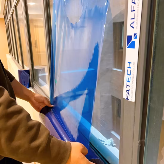 40um/50um/60um/70um/80um/100um Transparent/Blue PE Protective Film for Plastic Cover Protecting