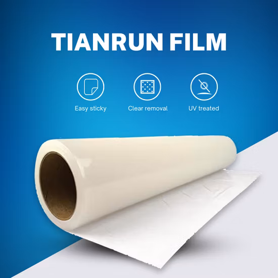 40um/50um/60um/70um/80um/100um Transparent/Blue PE Protective Film for Plastic Cover Protecting